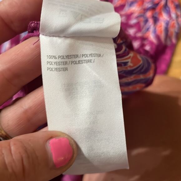 Bob Mackie floral semi sheer v neck blouse new with tag size 1X - Picture 7 of 7